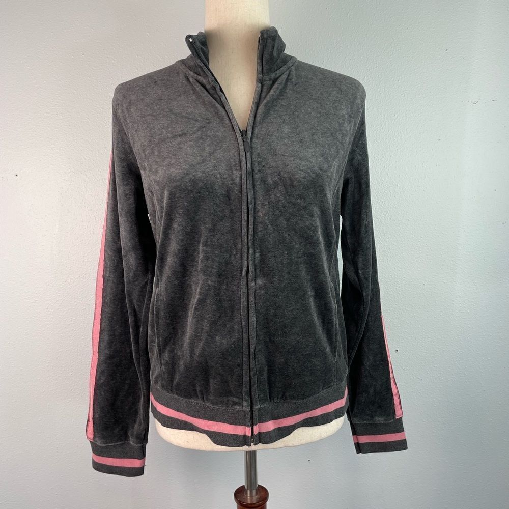 NWT New York Laundry Women's Grey and Pink Jacket Size M